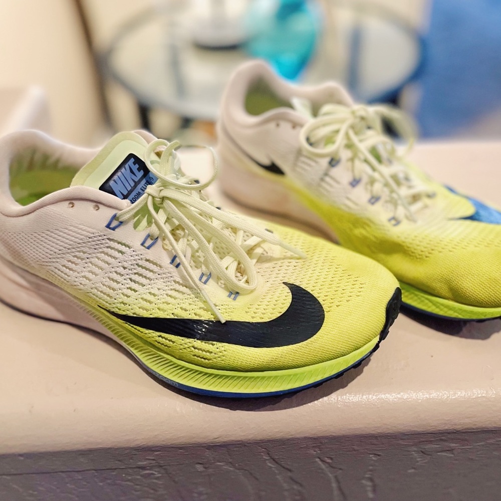 Nike neon running shoes